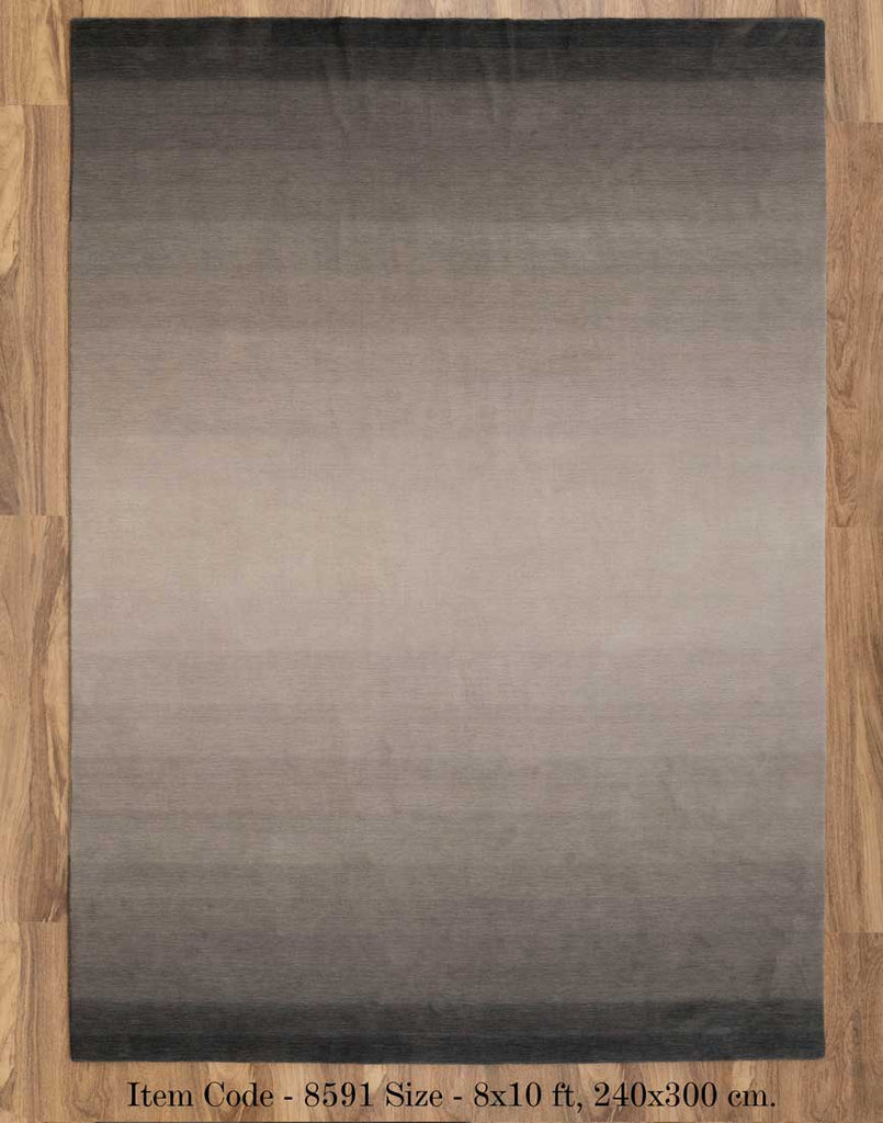 Luxury - Ombre Silver Grey New Zealand Wool Hand Loom Premium Carpet