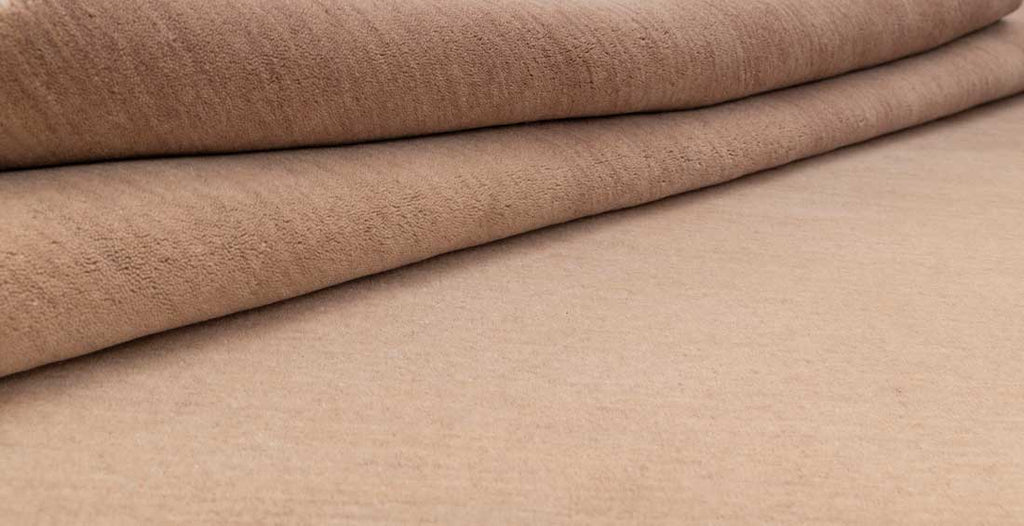 Luxury - Ombre Husk Light Brown New Zealand Wool Hand Loom Premium Carpet
