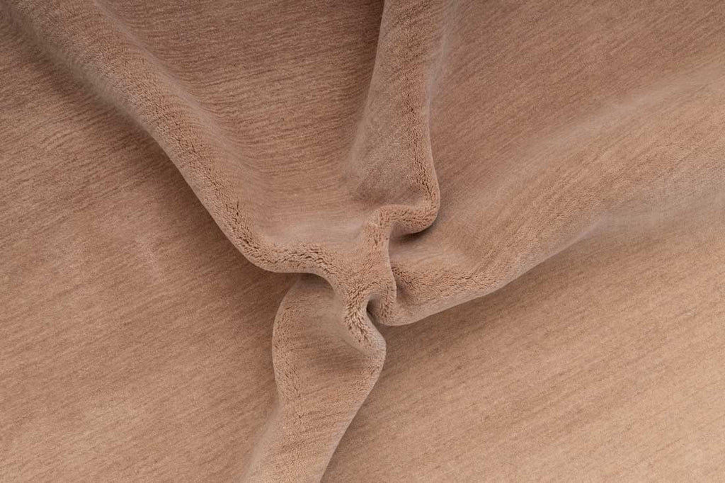 Luxury - Ombre Husk Light Brown New Zealand Wool Hand Loom Premium Carpet