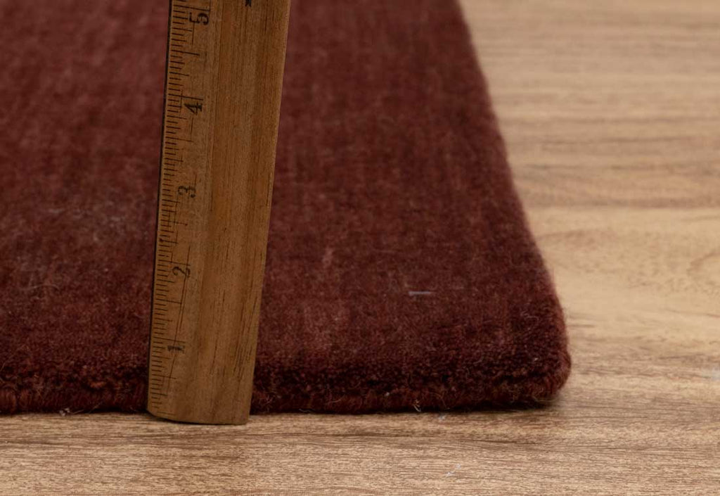 Luxury - Ombre Cherry Maroon New Zealand Wool Hand Loom Premium Carpet