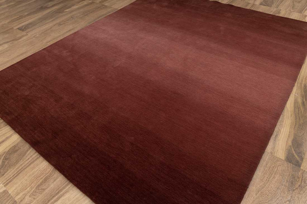 Luxury - Ombre Cherry Maroon New Zealand Wool Hand Loom Premium Carpet