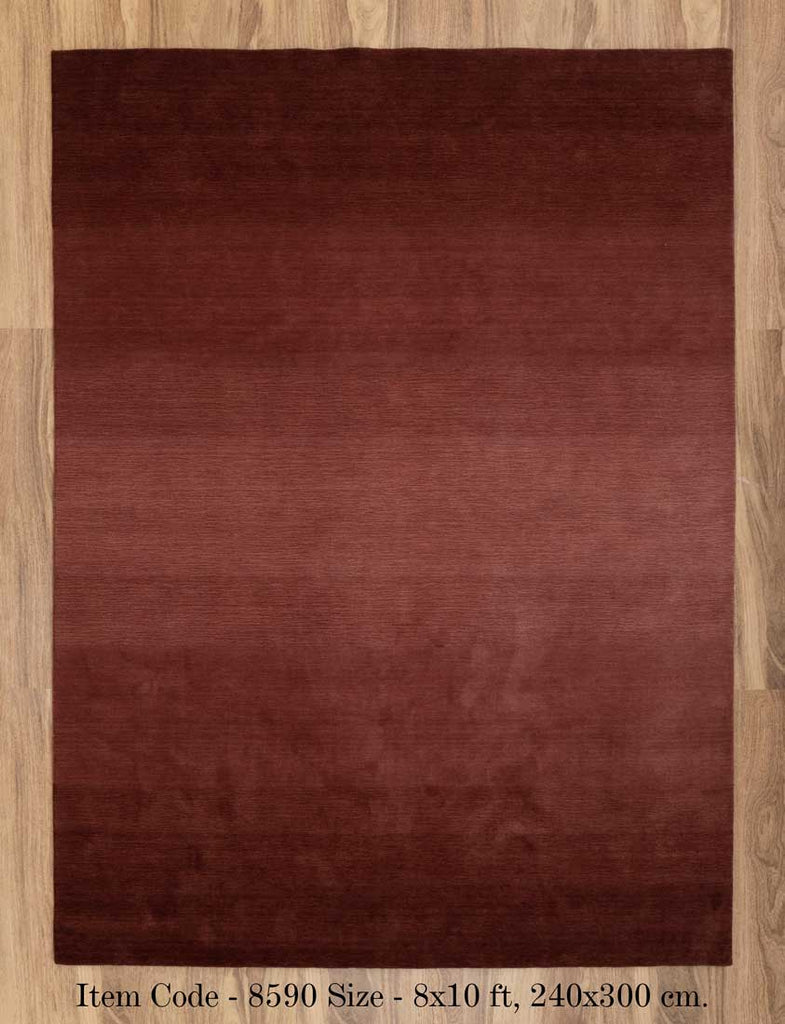 Luxury - Ombre Cherry Maroon New Zealand Wool Hand Loom Premium Carpet