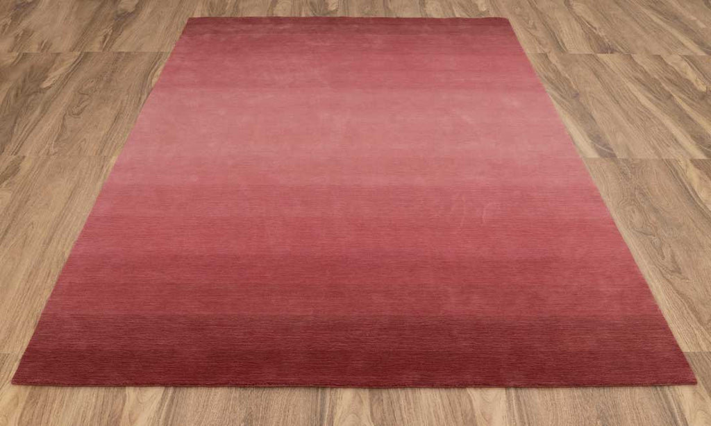 Luxury - Ombre Melon Red New Zealand Wool Hand Loom Premium Carpet
