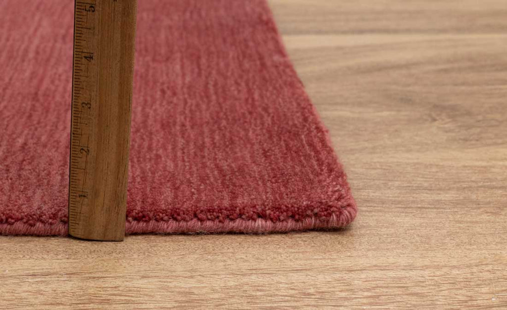 Luxury - Ombre Melon Red New Zealand Wool Hand Loom Premium Carpet