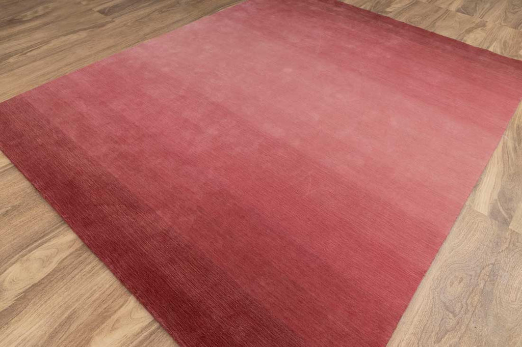 Luxury - Ombre Melon Red New Zealand Wool Hand Loom Premium Carpet