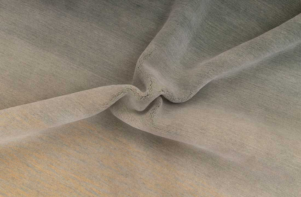 Luxury - Ombre Sunset Grey Mustard New Zealand Wool Hand Loom Premium Carpet