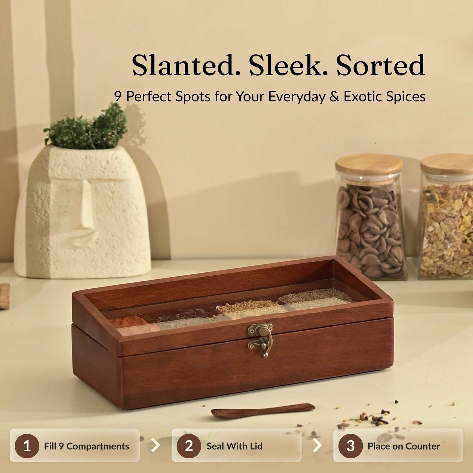 Solid Prism Spice Box