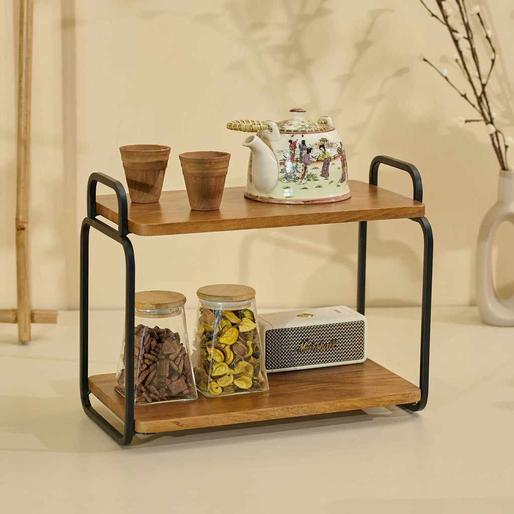 Solid Wood Stash Kitchen Organizer | Spice Rack