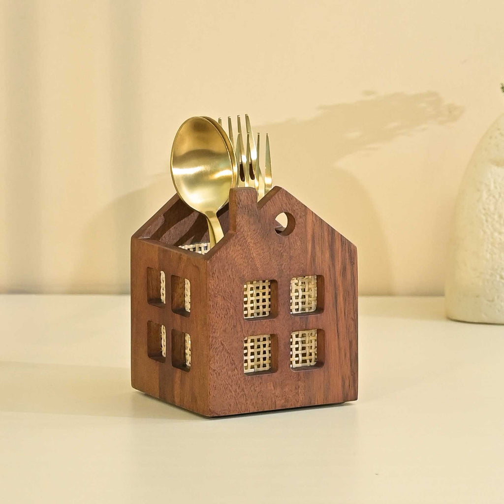 Solid Wood Maison Cutlery Holder