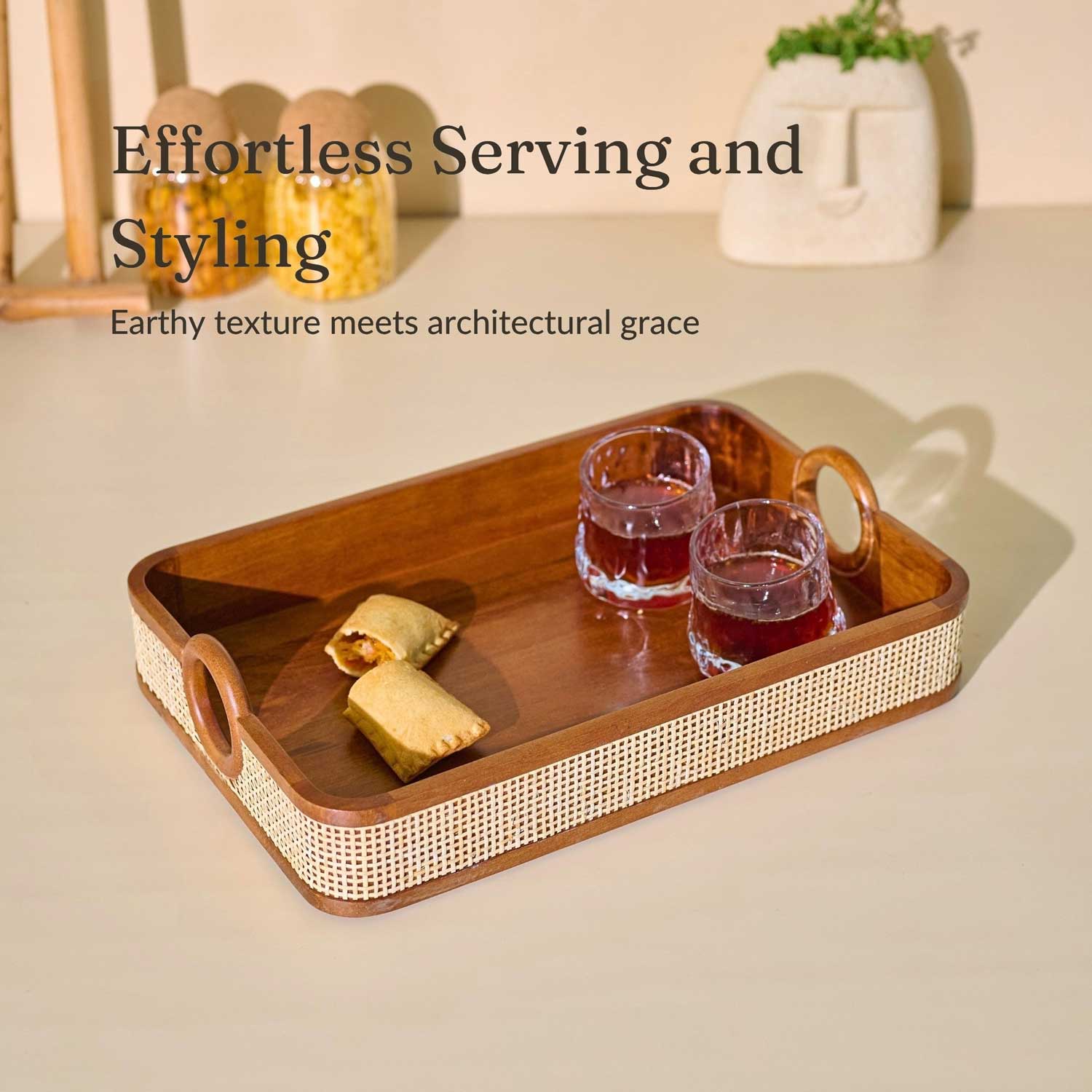 Solid Tresso Serving Tray