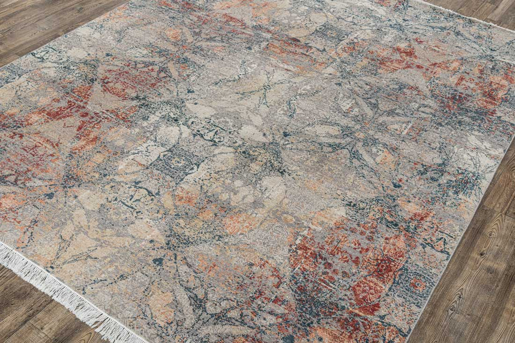 Luxury - Eternal Grey Multi Woolen Hand Knotted Premium Carpet