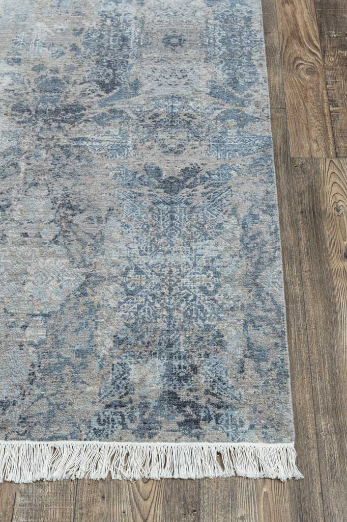 Luxury - Eternal Grey Blue Woolen Hand Knotted Premium Carpet