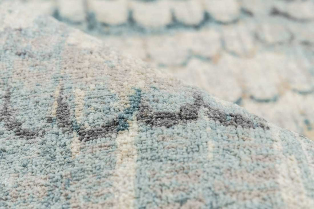 Luxury - Eternal Grey Blue Woolen Hand Knotted Premium Carpet