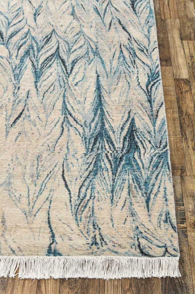 Luxury - Eternal Grey Blue Woolen Hand Knotted Premium Carpet