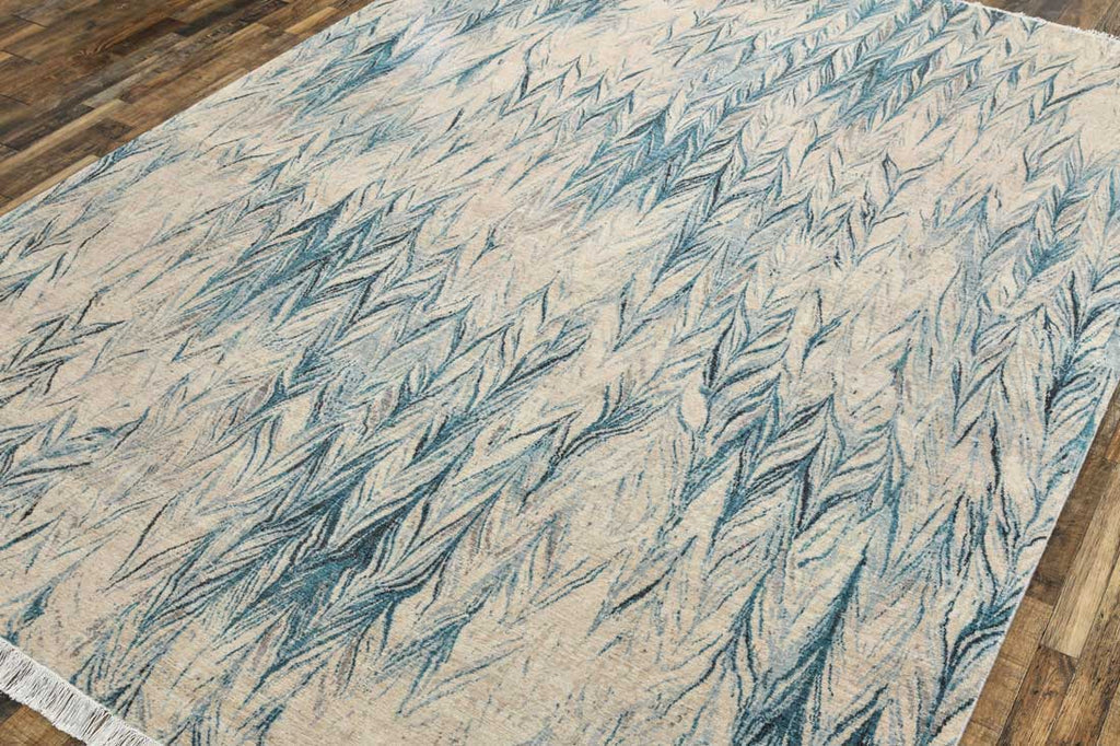 Luxury - Eternal Grey Blue Woolen Hand Knotted Premium Carpet