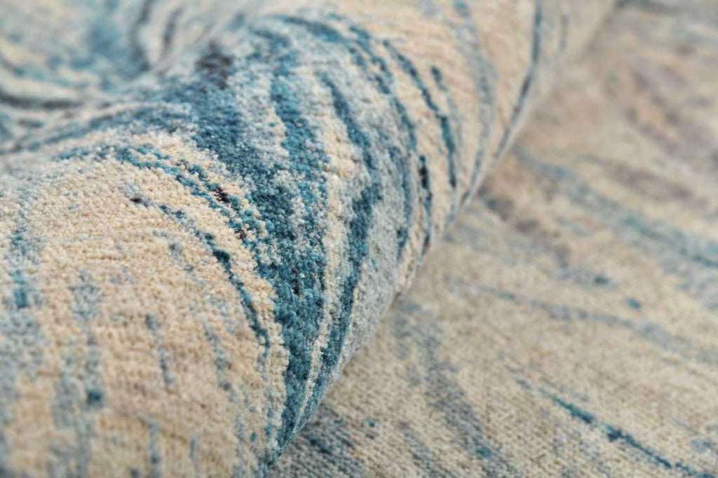 Luxury - Eternal Grey Blue Woolen Hand Knotted Premium Carpet