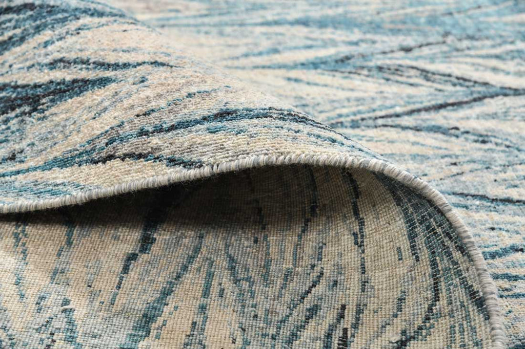 Luxury - Eternal Grey Blue Woolen Hand Knotted Premium Carpet