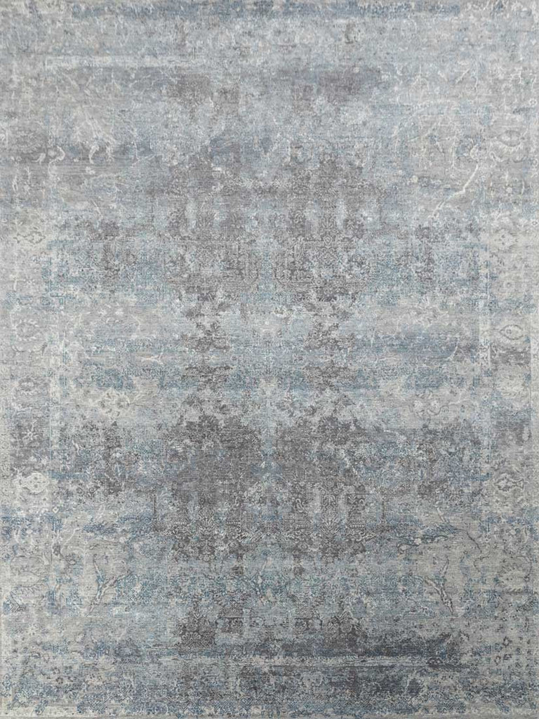 Luxury - Eternal Grey Blue Woolen Hand Knotted Premium Carpet