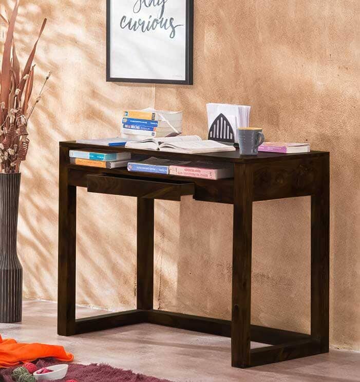 Buy Solid Wood Cubex Writing Study Table Online | New Launches Study ...