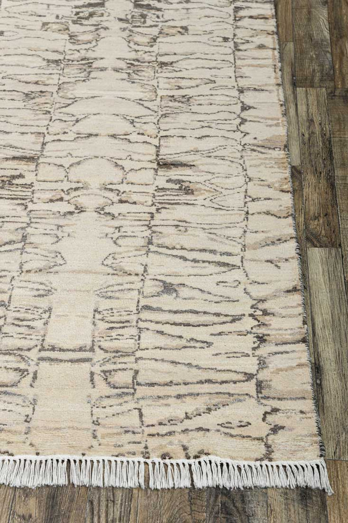 Luxury - Pristine Beige Brown Woolen Hand Knotted Premium Carpet