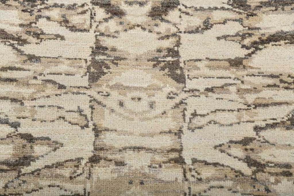 Luxury - Pristine Beige Brown Woolen Hand Knotted Premium Carpet