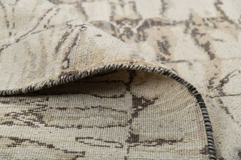 Luxury - Pristine Beige Brown Woolen Hand Knotted Premium Carpet