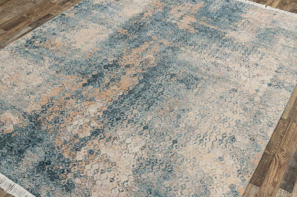 Luxury - Eternal Grey Blue Woolen Hand Knotted Premium Carpet