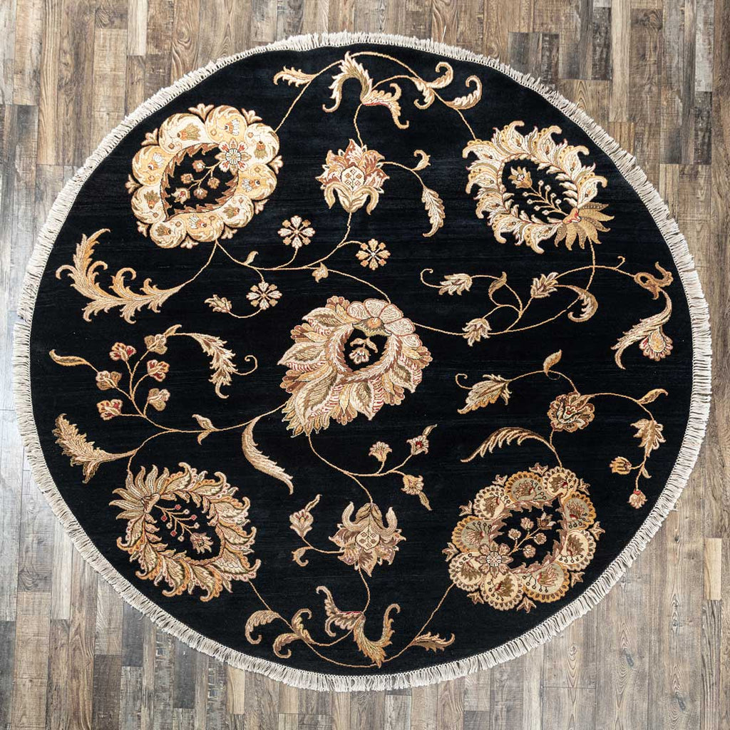 Luxury - Black Gold Wool & Silk Hand Knotted Premium Carpet