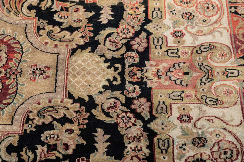 Luxury - Gharana Black Red Woolen Hand Knotted Premium Carpet