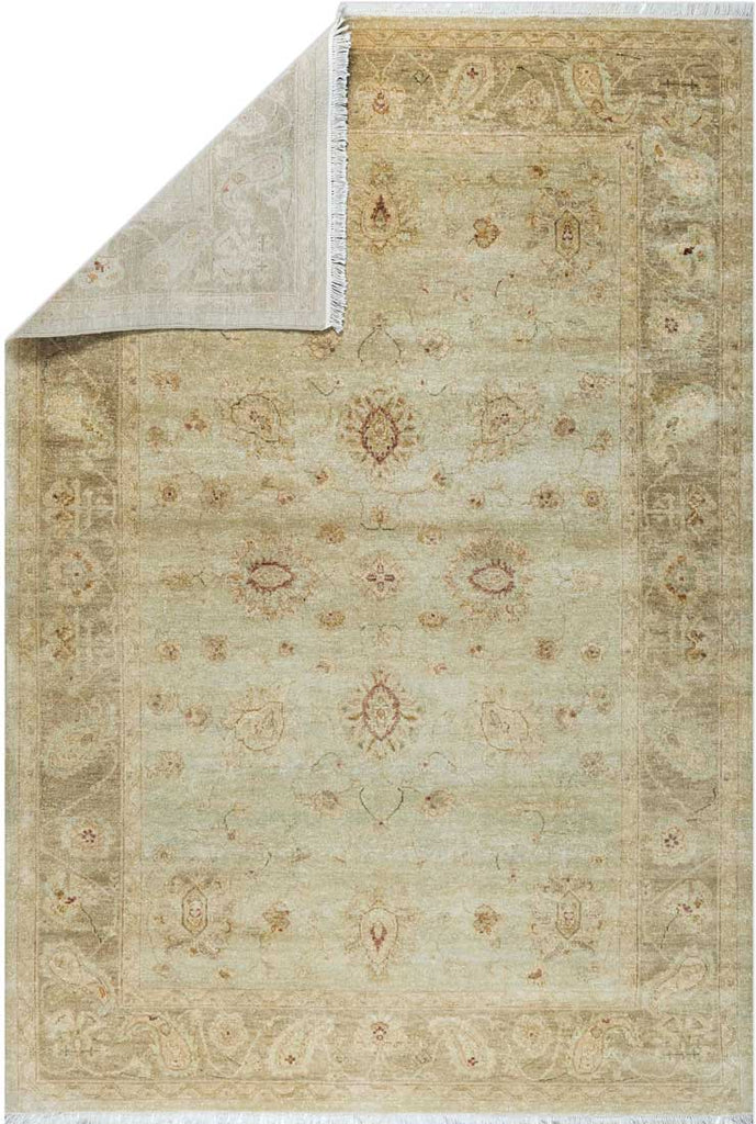 Luxury - Glasswings Ivory Beige New Zealand Wool Hand Knotted Premium Carpet