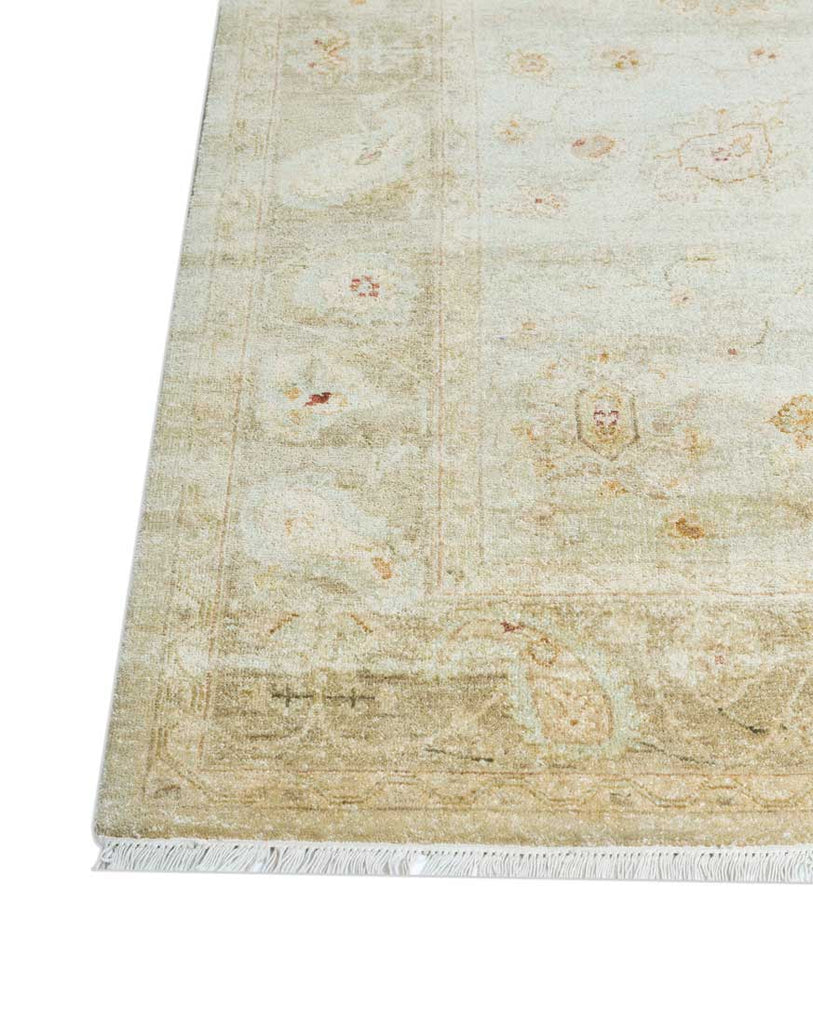 Luxury - Glasswings Ivory Beige New Zealand Wool Hand Knotted Premium Carpet