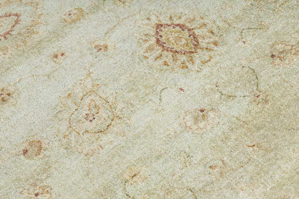 Luxury - Glasswings Ivory Beige New Zealand Wool Hand Knotted Premium Carpet