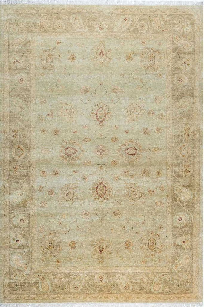 Luxury - Glasswings Ivory Beige New Zealand Wool Hand Knotted Premium Carpet
