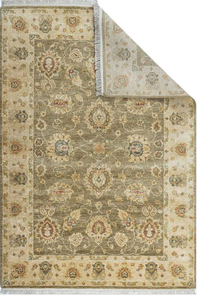 Luxury - Boulder Ivory Beige New Zealand Wool Hand Knotted Premium Carpet