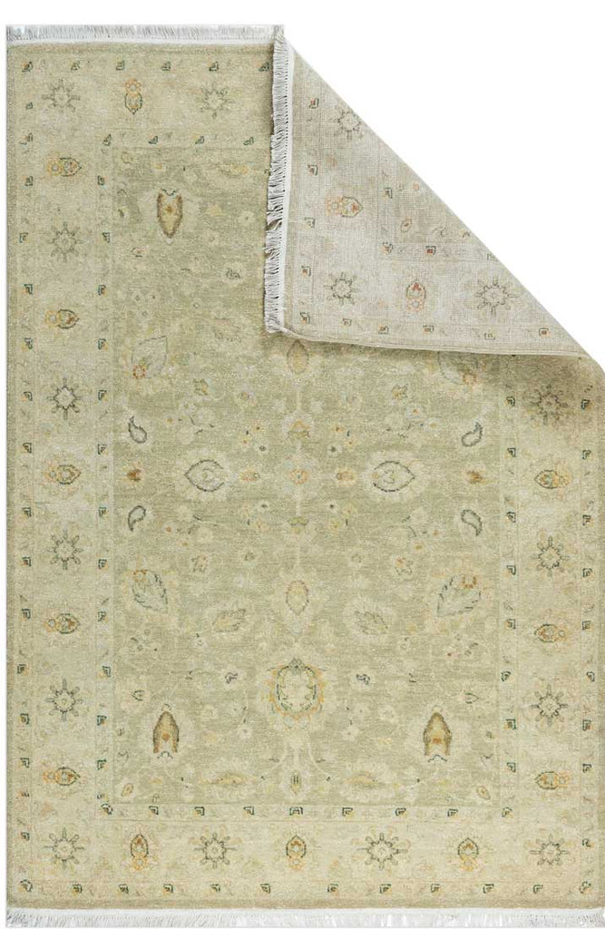 Luxury - Alpaca Camel Ivory New Zealand Wool Hand Knotted Premium Carpet