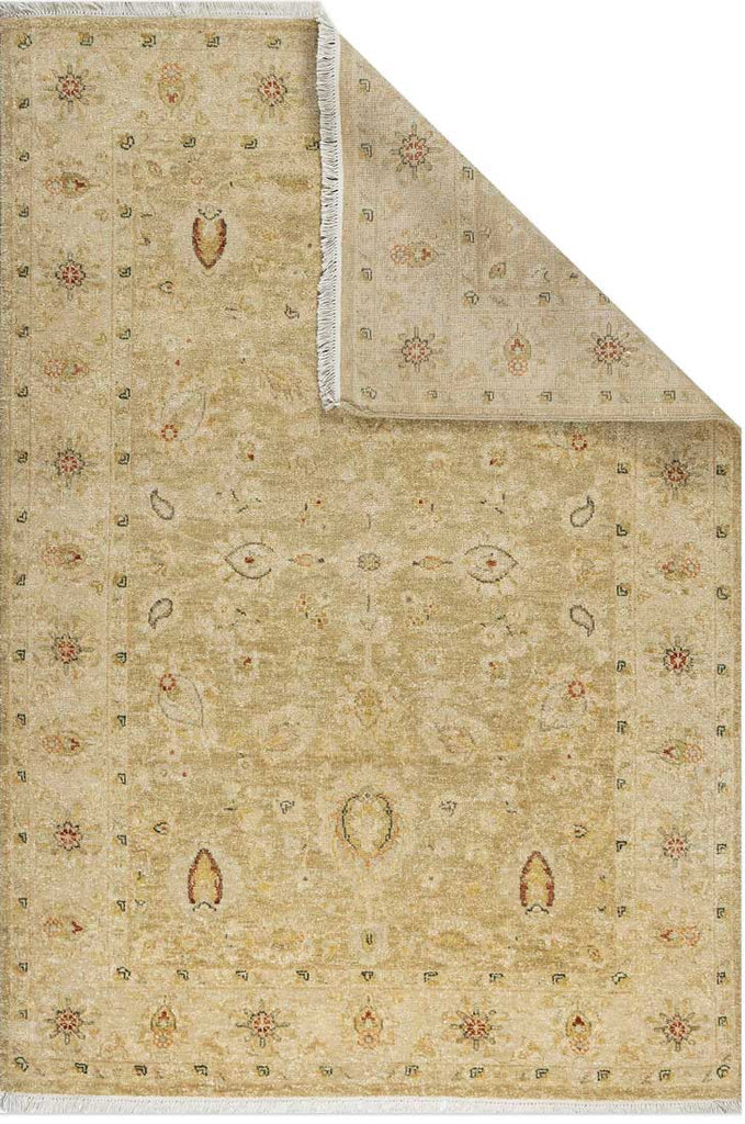Luxury - Cashmere Ivory Beige New Zealand Wool Hand Knotted Premium Carpet