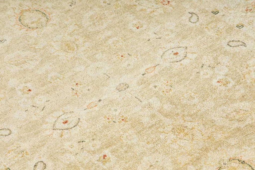 Luxury - Cashmere Ivory Beige New Zealand Wool Hand Knotted Premium Carpet