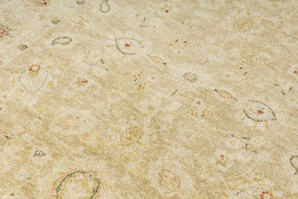 Luxury - Cashmere Ivory Beige New Zealand Wool Hand Knotted Premium Carpet