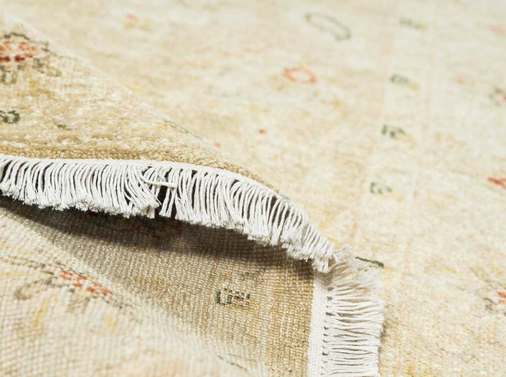 Luxury - Cashmere Ivory Beige New Zealand Wool Hand Knotted Premium Carpet