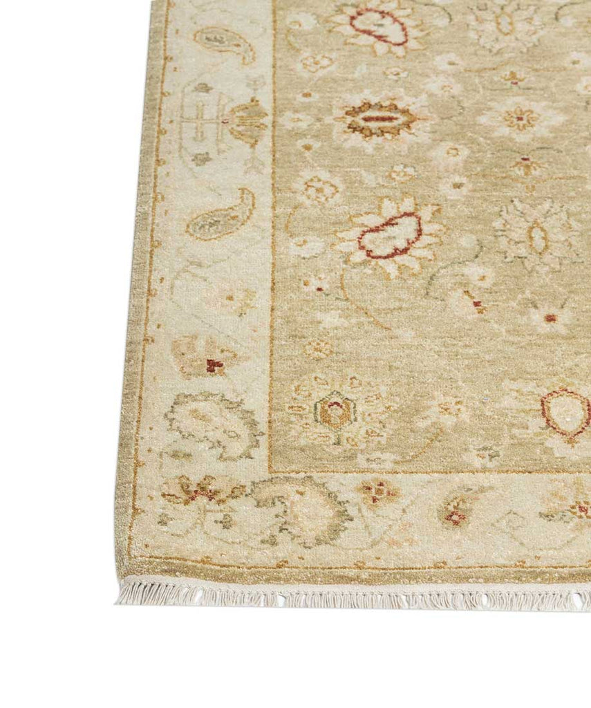 Luxury - Platinum Ivory Beige New Zealand Wool Hand Knotted Premium Carpet