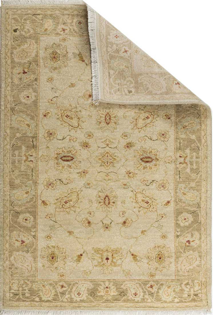 Luxury - Ori Ivory Beige New Zealand Wool Hand Knotted Premium Carpet