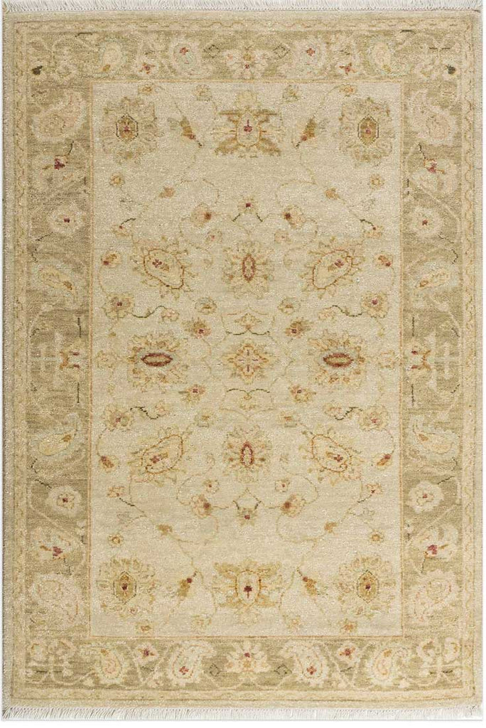 Luxury - Ori Ivory Beige New Zealand Wool Hand Knotted Premium Carpet