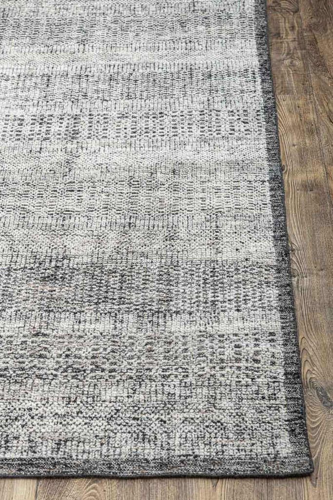 Grass Charcoal 100% Wool Hand Knotted Carpet