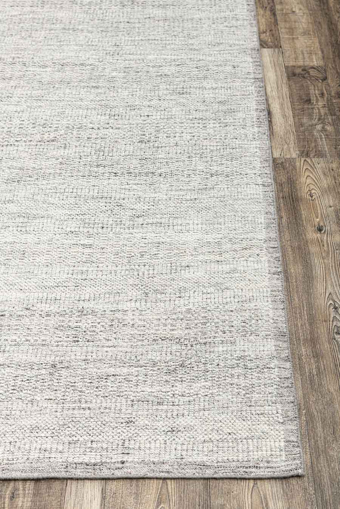 Grass Light Grey 100% Wool Hand Knotted Carpet