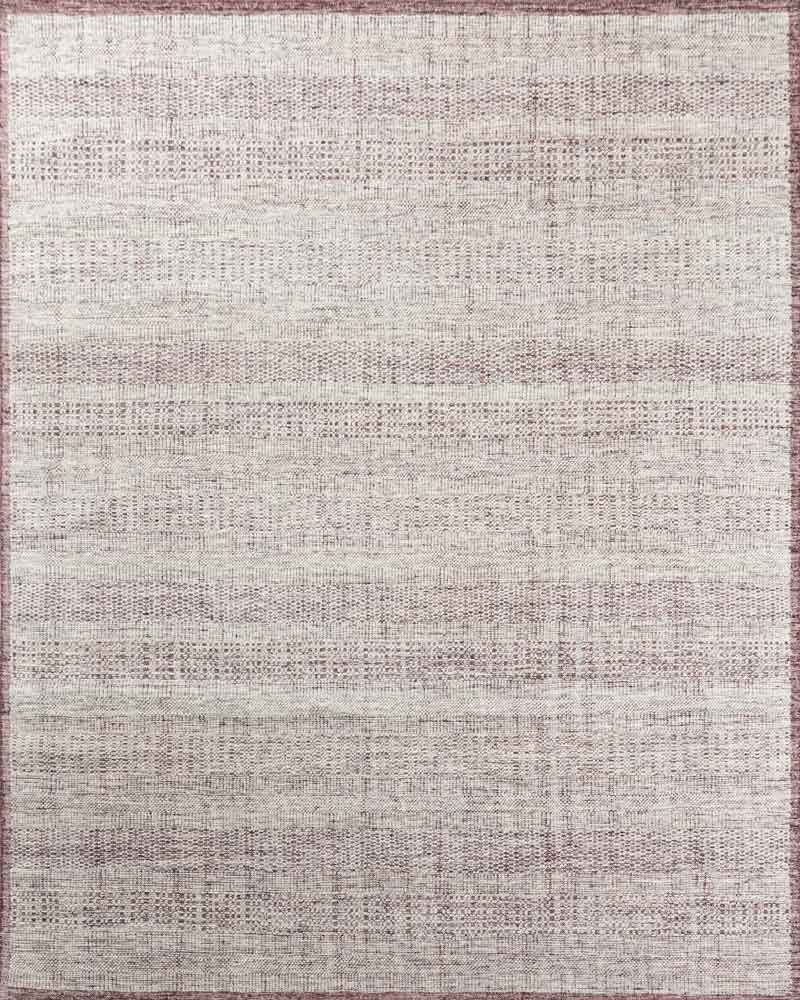 Grass Purple Pink 100% Wool Hand Knotted Carpet