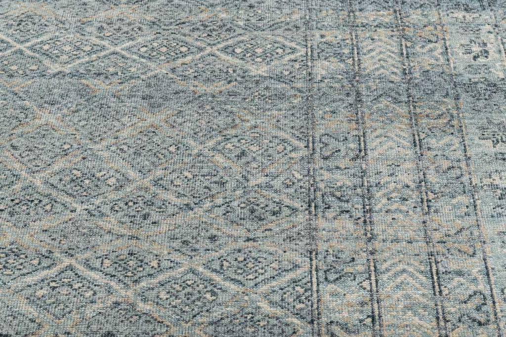 Luxury - Vibrance Green Beige Woolen Hand Knotted Premium Carpet