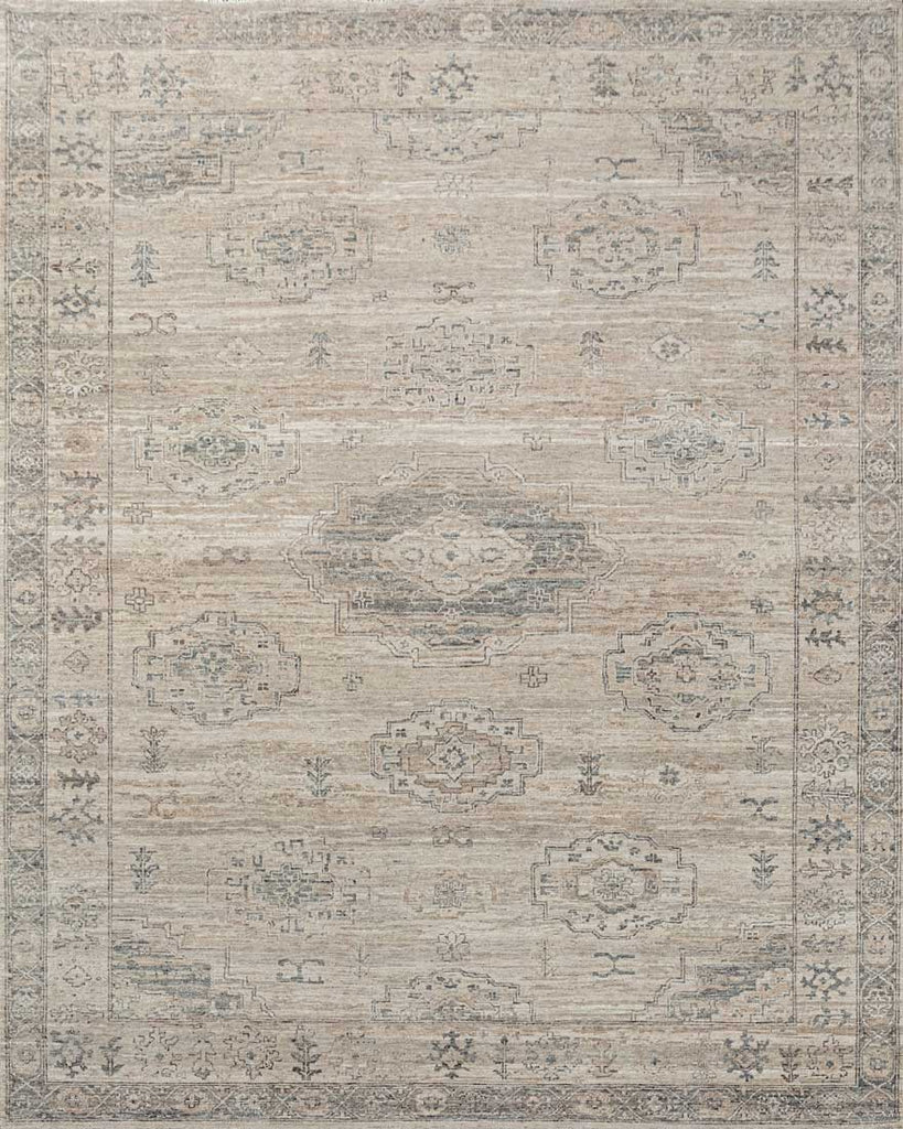 Luxury - Vibrance Brown Grey Woolen Hand Knotted Premium Carpet