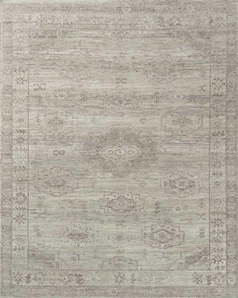 Luxury - Vibrance Brown Grey Woolen Hand Knotted Premium Carpet