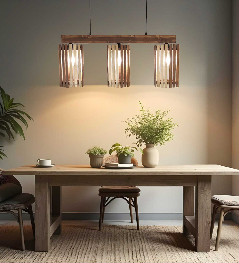 Hexa Brown 3 Series Hanging Lamp
