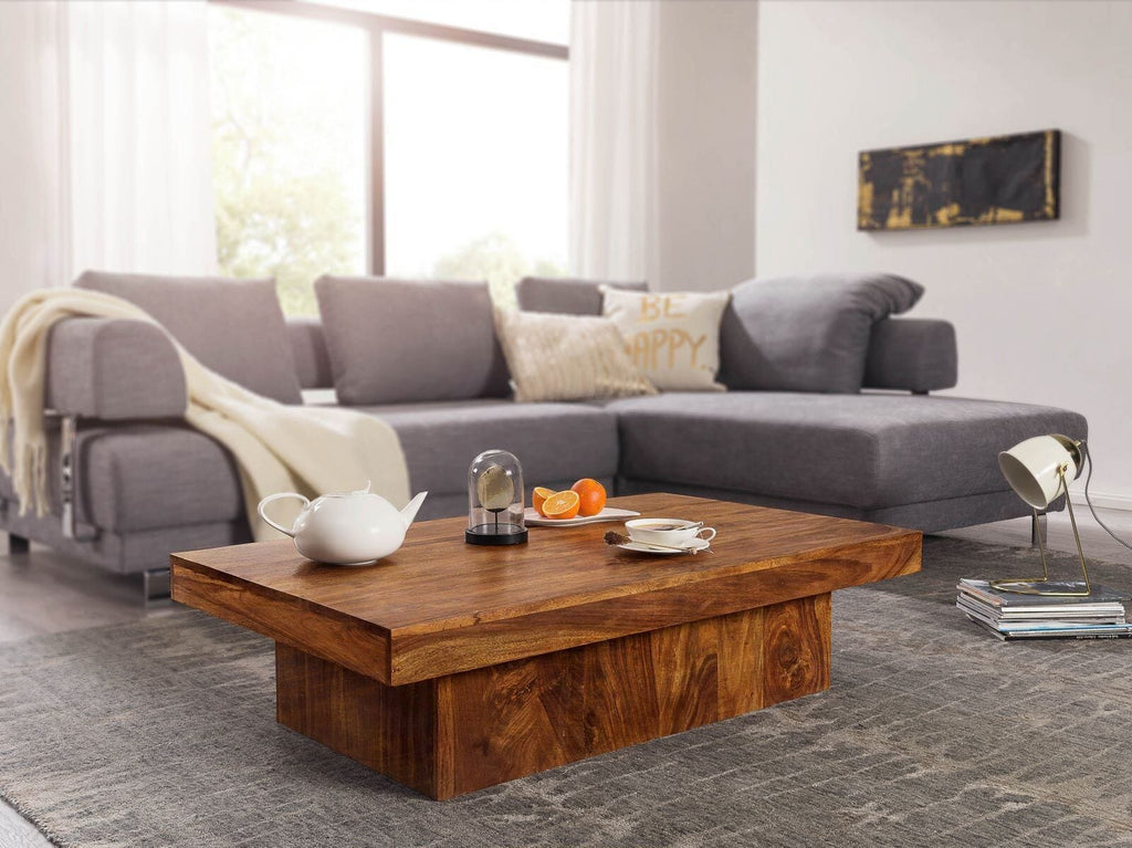 Solid Wood Charlie Low Coffee Table Honey